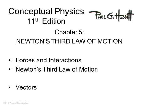 Conceptual Physics 11th Edition