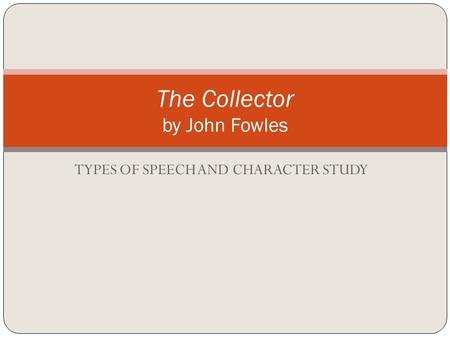 The Collector by John Fowles