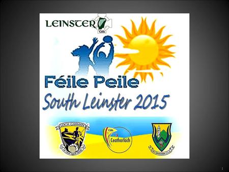 1. Féile Peile na nÓg Hosting a visiting team Family Responsibilities Vetting regulations RESPECT initiative Sideline behaviour.