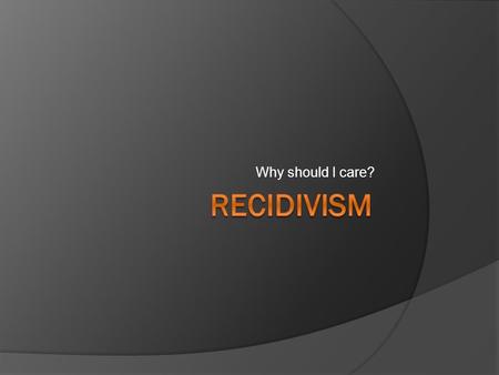 Why should I care?. Keep your Business Safe  Over half of all small businesses in America are victimized by crime 9/17/20152Coalition to Reduce Recidivism.