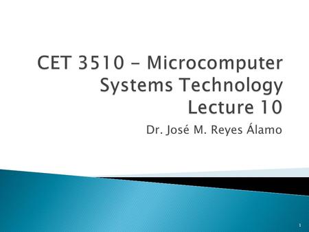 Dr. José M. Reyes Álamo 1.  The 80x86 memory addressing modes provide flexible access to memory, allowing you to easily access ◦ Variables ◦ Arrays ◦