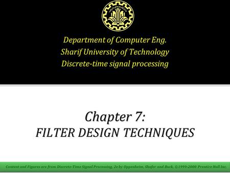 Filter Design Techniques