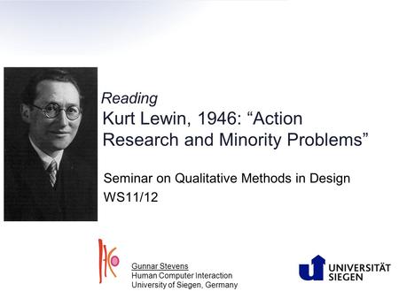 Reading Kurt Lewin, 1946: “Action Research and Minority Problems”