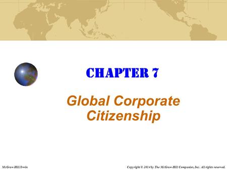 Global Corporate Citizenship