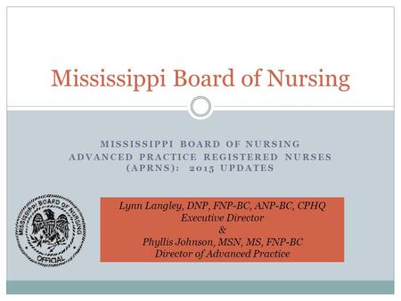 Mississippi Board of Nursing