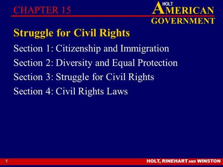 Struggle for Civil Rights