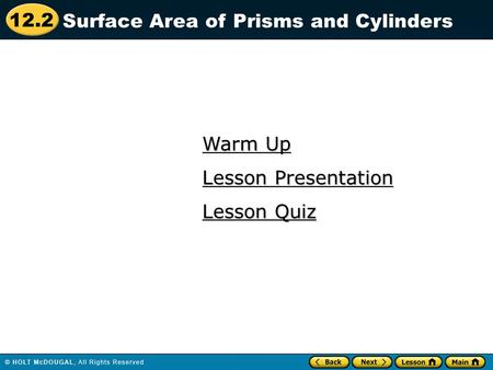 Surface Area of Prisms and Cylinders