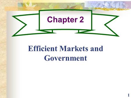 Efficient Markets and Government