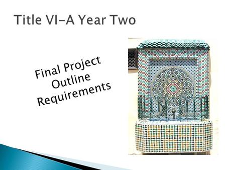 Final Project Outline Requirements.  Math 119 College Mathematics.