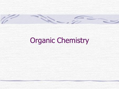 Organic Chemistry. Chemical compounds fall into one of two categories: Organic compounds Inorganic compounds Organic compounds can be found naturally.