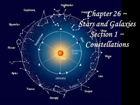 Chapter 26 ~ Stars and Galaxies Section 1 ~ Constellations