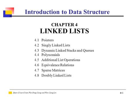 Introduction to Data Structure