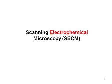 Scanning Electrochemical