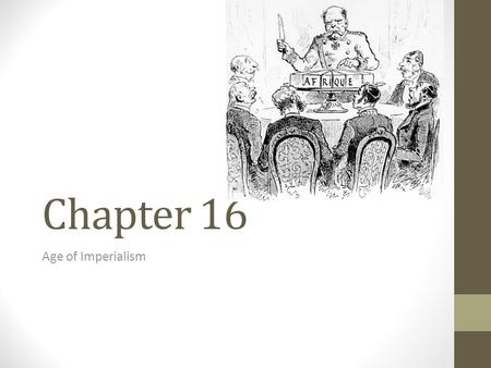 Chapter 16 Age of Imperialism. Rise of Imperialism Between 1800 and 1914, various Western nations carried out policies of imperialism, in which.