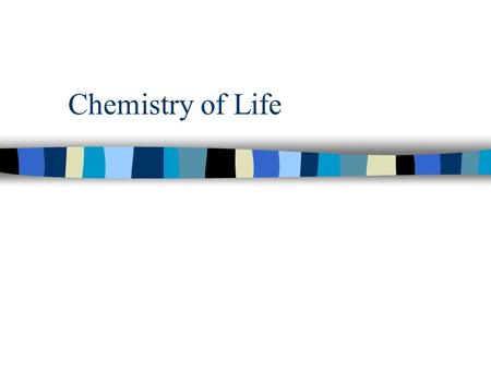 Chemistry of Life What makes up the chemistry of life? Adam or Atom n The study of chemistry begins with the basic unit of matter, the atom. n The Greek.