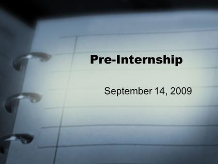 Pre-Internship September 14, 2009. Today’s Outline… Guidelines presentation – Kent, Blake, & Tyson (1:00-1:30) Intro to Multigenerational Therapy (1:30-2:15)