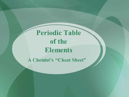 Periodic Table of the Elements