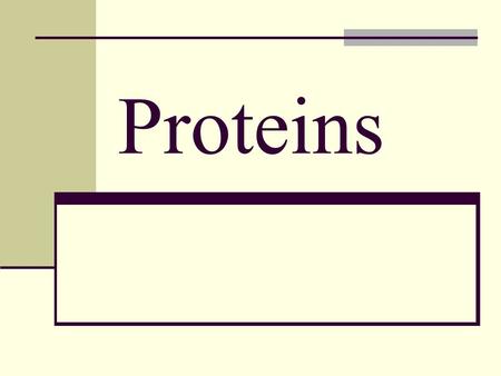 Proteins. Protein is made of amino acids Amino acids are the building blocks of protein- they are organic acids Contain nitrogen Each amino acid has side.