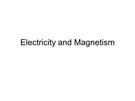 Electricity and Magnetism. Voltage (V) is the pressure that makes electricity move. 1.Electricity can be thought of as water. a.The higher the water tank,