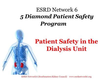 ESRD Network 6 5 Diamond Patient Safety Program