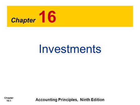 Accounting Principles, Ninth Edition