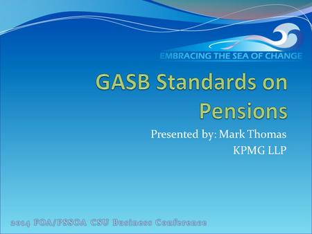 GASB Standards on Pensions