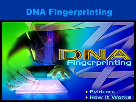 DNA Fingerprinting.