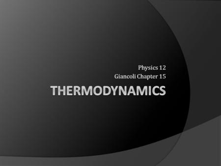 Physics 12 Giancoli Chapter 15