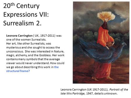 20th Century Expressions VII: Surrealism 2.