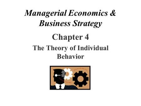 Managerial Economics & Business Strategy