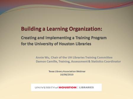 Texas Library Association Webinar