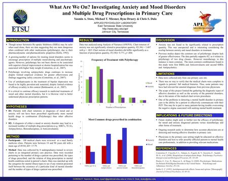 APPLIED PSYCHOLOGY LABORATORY East Tennessee State University  Johnson City, Tennessee INTRODUCTION CONTACT: Yasmin A. Stoss,