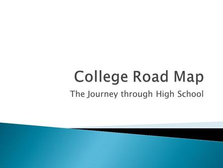 The Journey through High School. Prepare, be flexible, communicate, have fun.