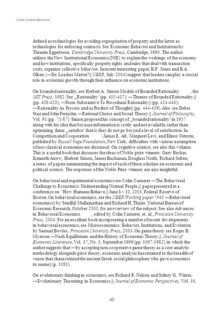 A Note on Islamic Economics 40 deﬁned as technologies for avoiding expropriation of property and the latter as technologies for enforcing contracts. See.