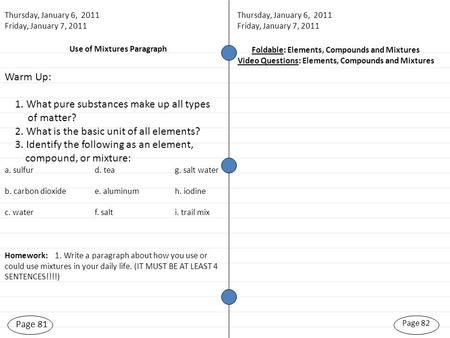 Use of Mixtures Paragraph