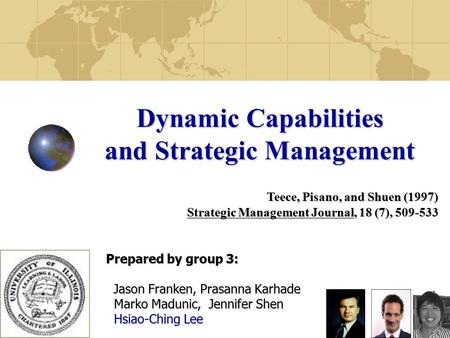 Dynamic Capabilities and Strategic Management