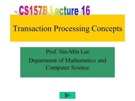 Transaction Processing Concepts