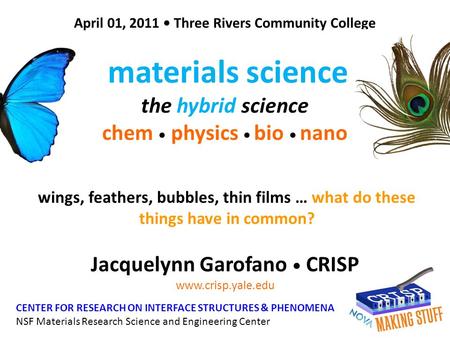 materials science the hybrid science chem • physics • bio • nano