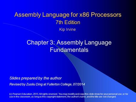 Assembly Language for x86 Processors 7th Edition