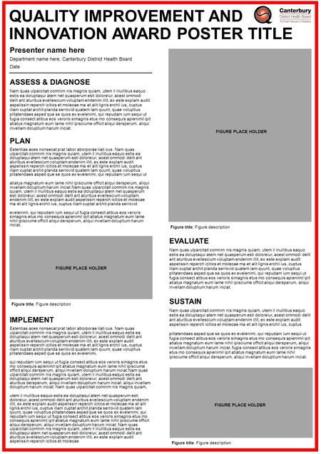 QUALITY IMPROVEMENT AND INNOVATION AWARD POSTER TITLE ASSESS & DIAGNOSE Nam quas ulparcitati comnim nis magnis quiam, utem il inullibus eaquo estis ea.