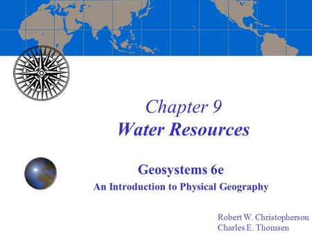 Chapter 9 Water Resources