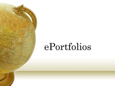 EPortfolios.