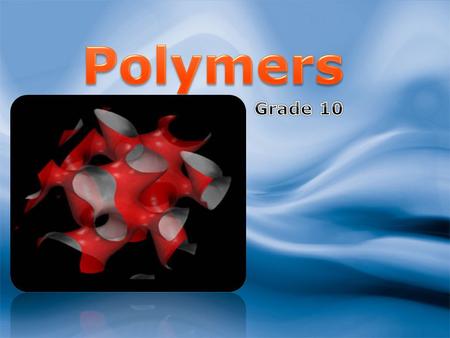 2 3 18/09/2015 Monomers and Polymers Ethene Here’s ethene again. Ethene is called a MONOMER because it is just one small molecule. We can use ethene.