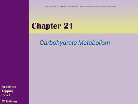 Carbohydrate Metabolism