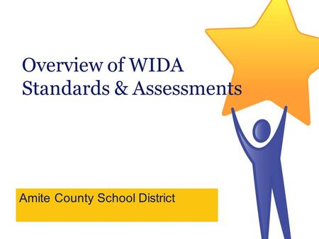 Overview of WIDA Standards & Assessments