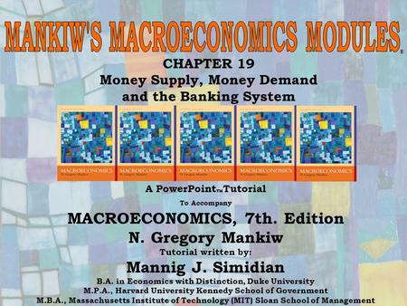 MANKIW'S MACROECONOMICS MODULES