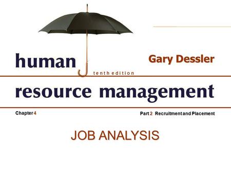 Job Analysis.