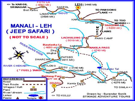 Rohtang Top Rohtang pass at ~ 13000 feet Chandratal lake-Lahoul valley 22 km ahead of Rohtang.