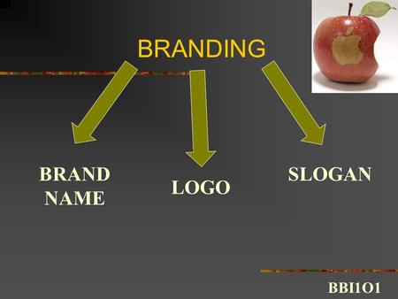 BRANDING BRAND NAME SLOGAN LOGO BBI1O1.