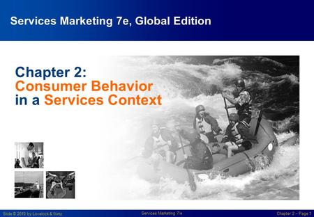 Chapter 2: Consumer Behavior in a Services Context